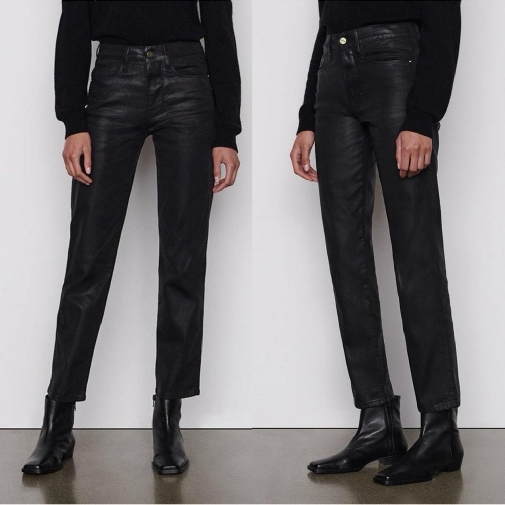 Frame Denim Black High Rise Jeans - Picture 2 of 10